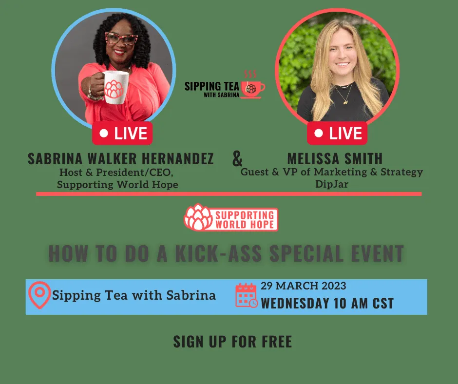 Sipping Tea with Sabrina Facebook Post # 1